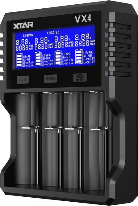 Produktbild Xtar Ladegerät für 18650 Akkus VX4 SET (Ladegerät inkl. Akku)