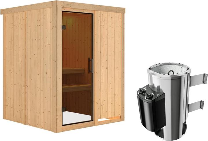 Actual product image Karibu Minja without roof rim (Plug & Play 3.6 KW internal control)
