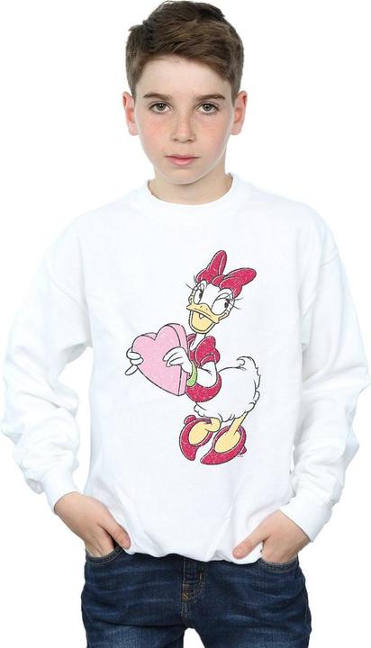 Actual product image Disney Boys Daisy Duck Love Heart Sweatshirt (152, 158)