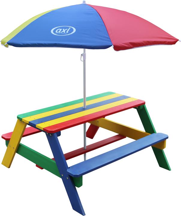 Produktbild Axi Nick Picknicktisch Regenbogen - Sonnenschirm Regenbogen