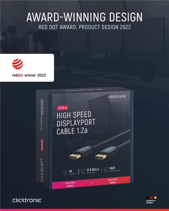 Produktbild clicktronic DisplayPort — DisplayPort (10 m, DisplayPort)