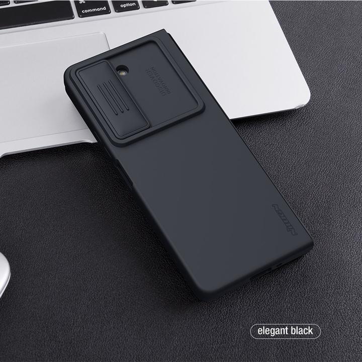 Actual product image Nillkin Silikonowe etui CamShield Silky Silicone Case do Samsung Galaxy Z Fold 5 z os?on? na aparat (Samsung Galaxy Z Fold5)