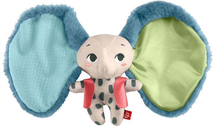 Actual product image Fisher-Price Planet Friends Giant Eared Elephant Sensory Toy for Newborn, Plush Elephant for Newborn (18.40 cm)