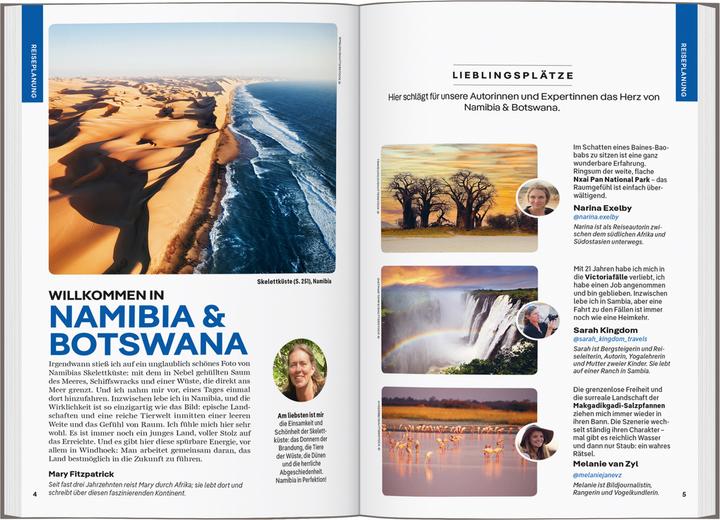 Produktbild Reiseführer Namibia & Botswana (Deutsch, Sarh Kingdom, Narina Exelby, Mary Fitzpatrick, 2024)