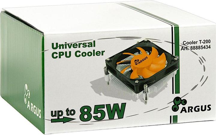 Immagine prodotto Intertech Argus T-200 Active all-in-one CPU cooler per quasi tutti i processori comuni e un TDP con... (80 mm)