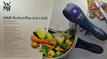 Produktbild WMF Schnellkochtopf 2tlg 4,5+3,0l Dampfkochtopf Perfect Plus Induktion Edelstahl 18/10 (22 cm, Dampfkochtopf)