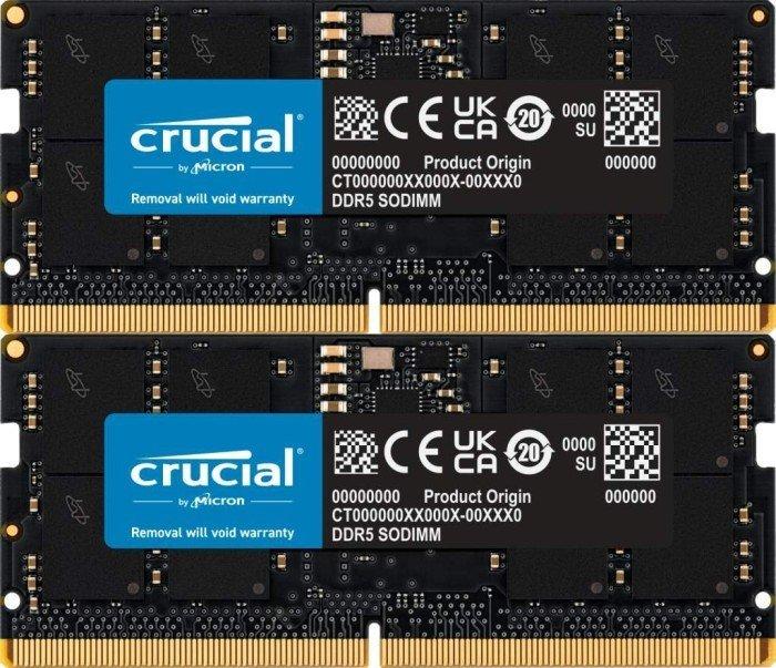 Produktbild Crucial CT2K32G56C46S5 (2 x 32GB, 5600 MHz, DDR5-RAM, SO-DIMM)