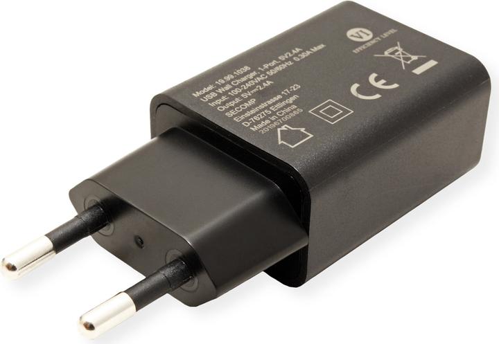 Image du produit Value Chargeur USB QC3.0 avec prise Euro, 1 port, 18W (18 W)