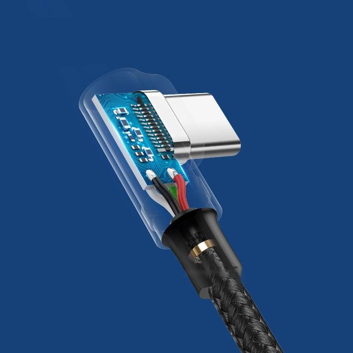 Produktbild Ugreen Right Angle USB C Quick Charging Cable (0.50 m, USB 2.0)