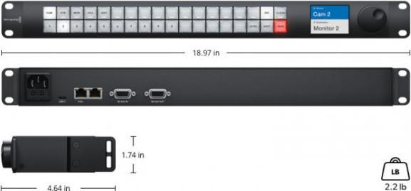 Immagine prodotto Blackmagic Miscelatore video Videohub Master Control Pro