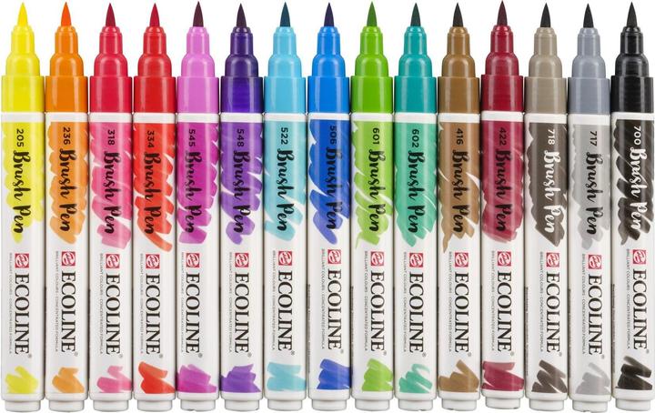 Immagine prodotto Talens Pennello Ecoline (Multicolore, 15 x)