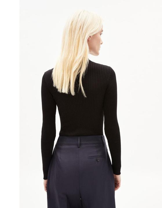 Actual product image Armedangels Alaania Pullover Stand-Up Collar Black (XS)