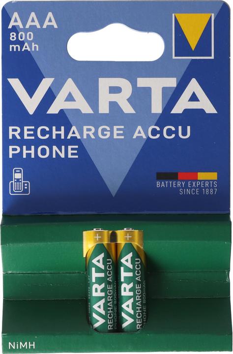 Varta Ricaricare il telefono Accu (2 pz., AAA, 800 mAh)