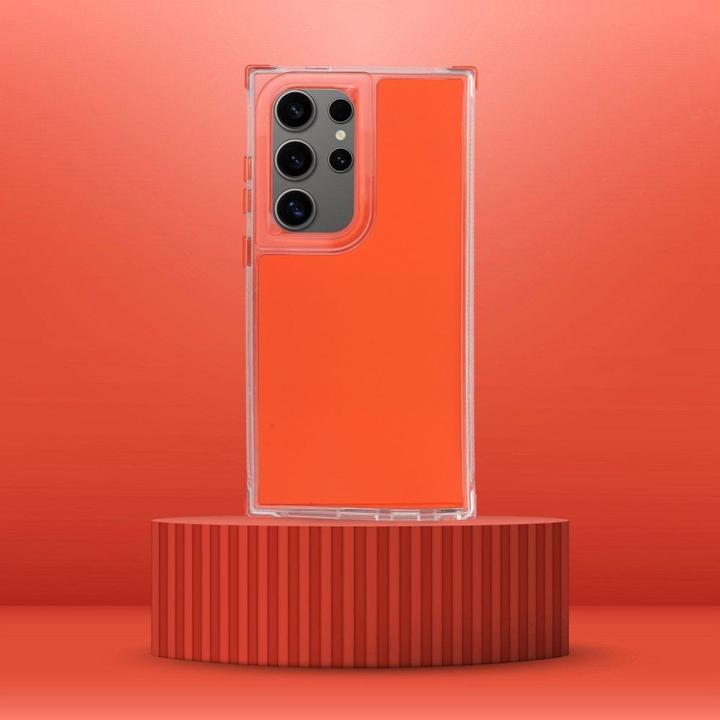 Image du produit OEM LCD display! MATRIX Case for SAMSUNG S20 FE / S20 FE 5G orange (Samsung Galaxy S20 FE 5G)