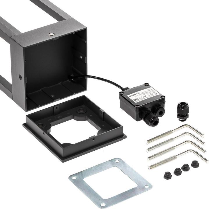 Image du produit Lucande Carlota lampe de jardin extérieure H50 Dark Grey (935 lm, IP65)