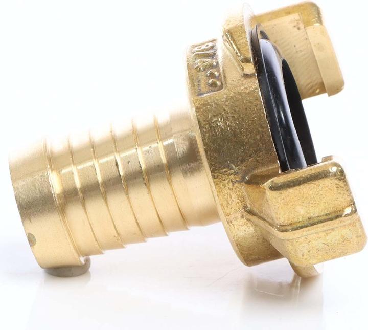 Produktbild Wiltec Messing Schlauchtülle DN20 (3/4") Schlauch Verbinder Schnellkupplung (Schlauchschelle, 20 mm)