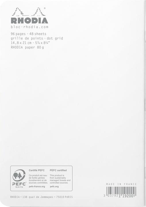 Actual product image Rhodia Notebooks/Notebooks Classic (A5, Special ruling)