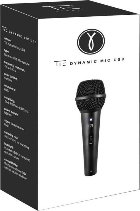 Image du produit TIE Microphone dynamique USB