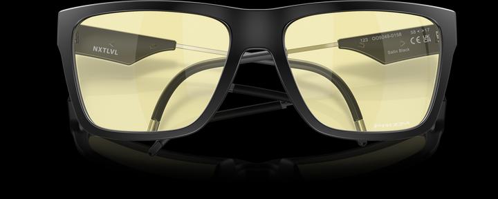 Actual product image Oakley NXTLVL glasses with Prizm gaming lenses Satin Black OO9249-01