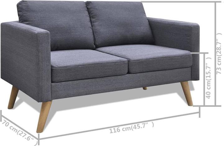 Actual product image VidaXL Canda (2 person sofa)