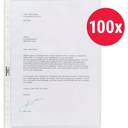 Nutritional values and ingredients Durable Leaflet cover (A4, 100 x)