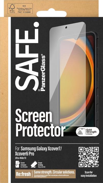 Actual product image Safe Ultra-Wide Fit (1 Piece, Samsung Galaxy XCover 6 Pro, Samsung Galaxy Xcover 7)