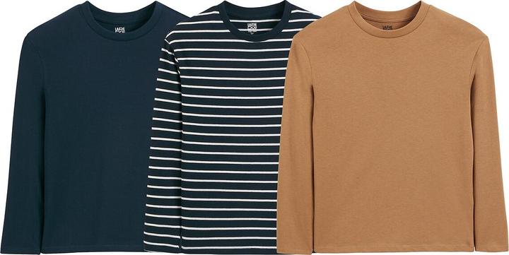 La Redoute Collections 3er-Pack Langarmshirts