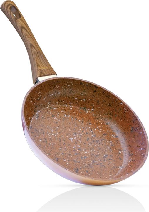 Livington Copper & Stone Pan (25 cm, Poêle à frire, Cuivre, Aluminium, Acier)