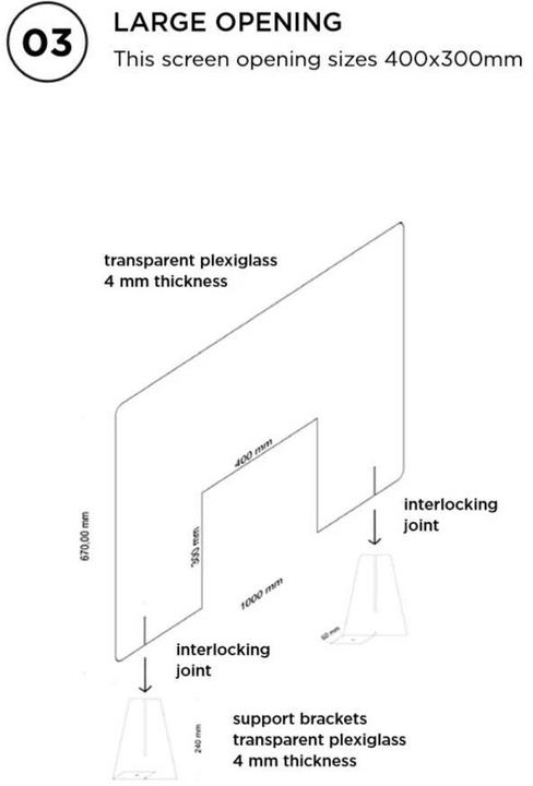 Actual product image Protective wall version 3, 100 x 67 x 0.4 cm (10.50 cm, 71.50 cm)