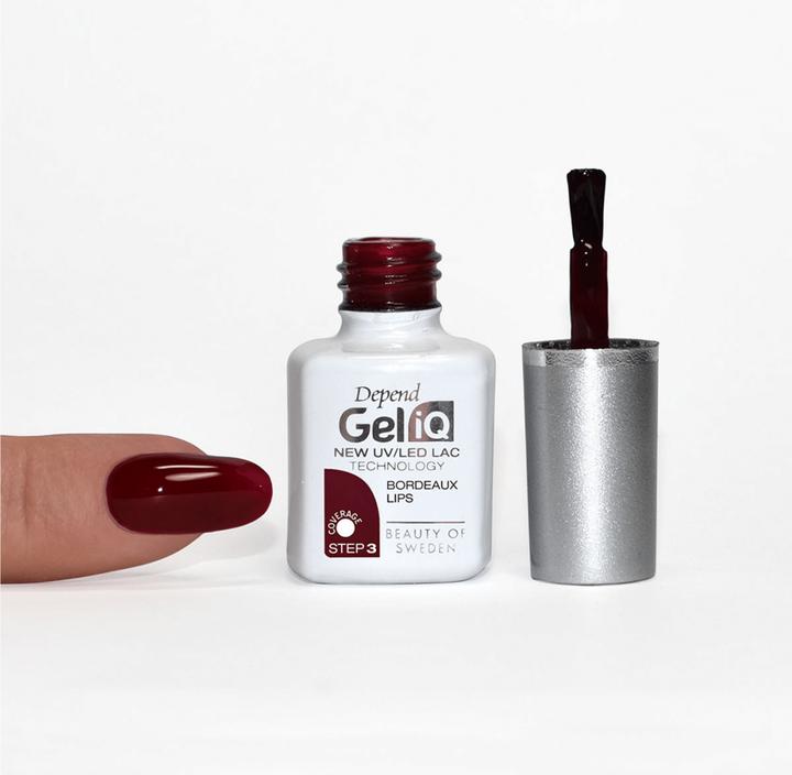 Actual product image Depend Gel iQ Bordeaux Lips 5 ml (Bordeaux lips, Gel-Effect Nail Polish)