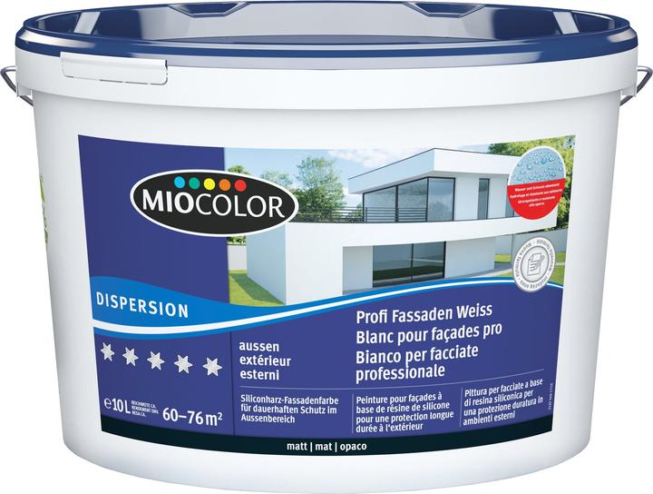 Miocolor Dispersion Profi Fassaden (Weiss, 10 l)
