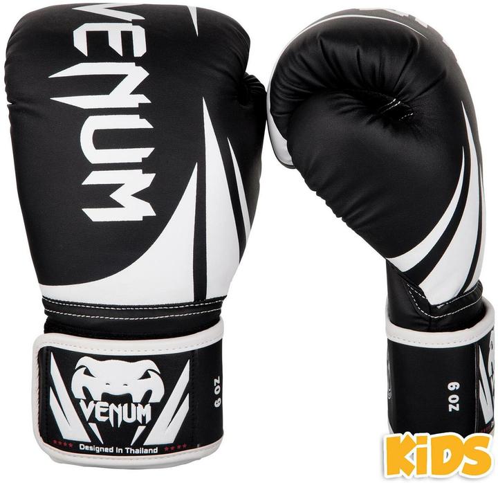 Immagine prodotto Venum Guanti da boxe Challenger 2.0 per bambini - nero/bianco (6 OZ, Taglia unica)