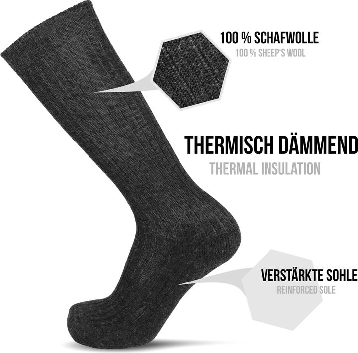Actual product image Normani 3 pairs of sheep's wool knee socks (pack of 3, 39 - 42)