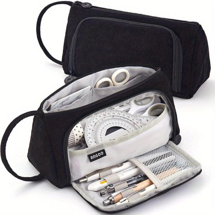 Only-Bags.Store Dreieck-Fenster-Federtasche grosse Kapazität Federtasche Mode-Stil Schreibwaren-Box Stift Fall für