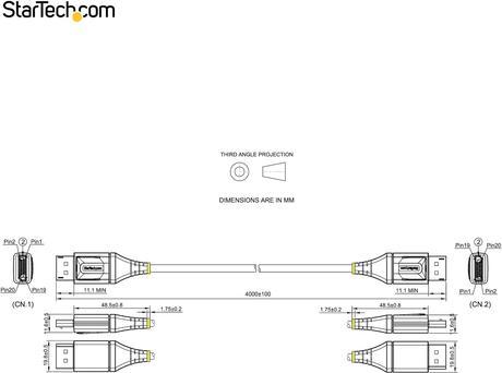 Image du produit StarTech DP14VMM4M Câble DisplayPort (4 m, DisplayPort)