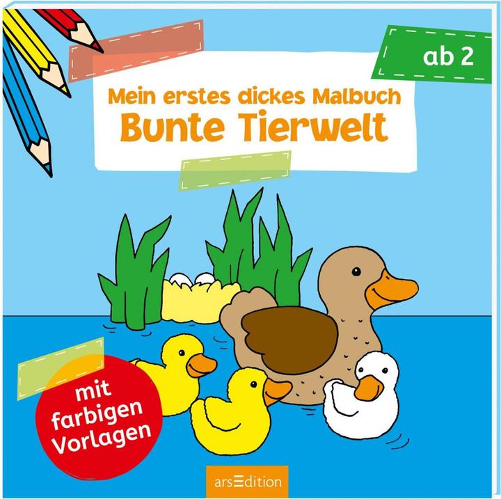 Mein erstes dickes Malbuch Bunte Tierwelt