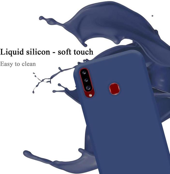 Productafbeelding Cadorabo TPU Liquid Silicone Case Cover (Samsung Galaxy A20)