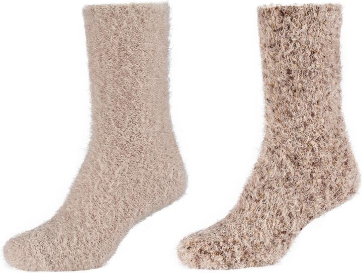 Produktbild Camano Cosy Feather Popcorn Kuschelsocken (2er Pack, 35 - 38)