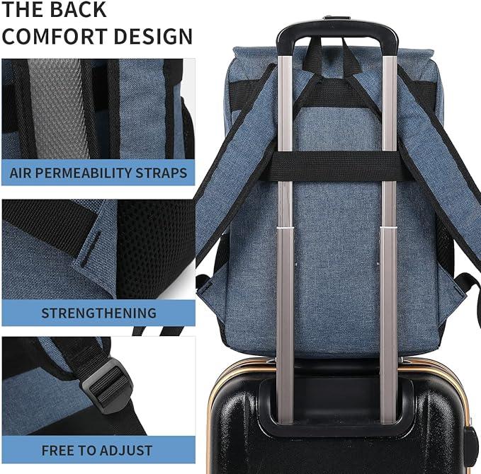 Produktbild Only-Bags.Store Student Rucksack, Reise-Rucksack, Outdoor Casual Bag für Männer und Frauen, Computer-Tasche