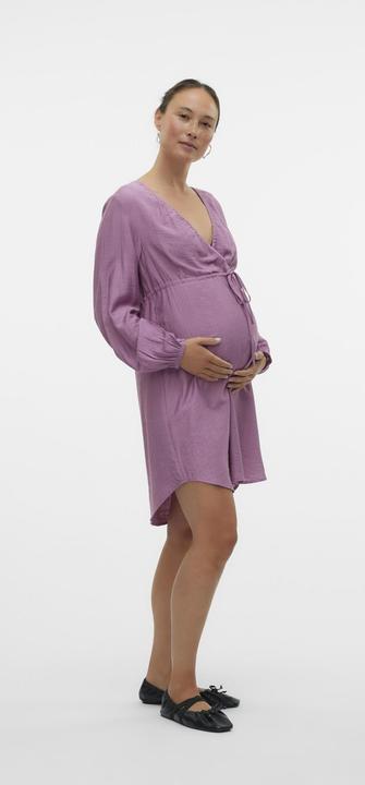 Actual product image Mamalicious Regular fit V-neck Elasticated cuffs Short dress Dress (XXL)