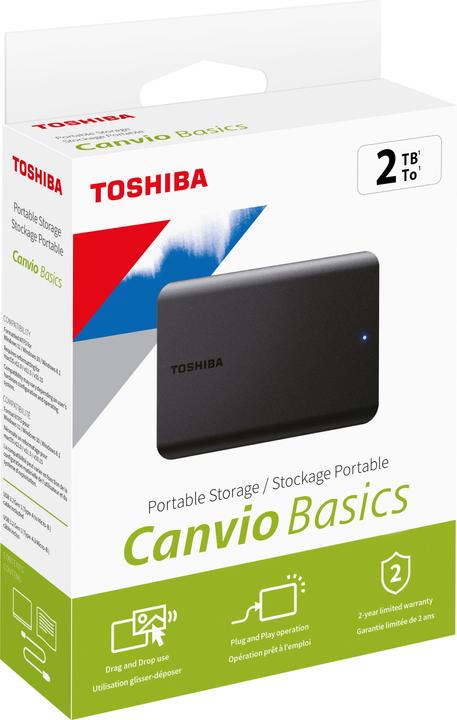 Actual product image Toshiba Canvio Basics (2 TB)