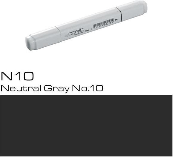 Actual product image Copic Classic Type N - 10 (N-10 - Neutral Grey No.10, 1 x)