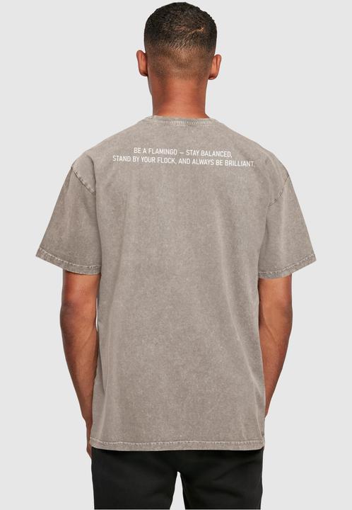Produktbild Merchcode Flamingo Acid Washed Heavy Oversized Tee - 116899 (M)