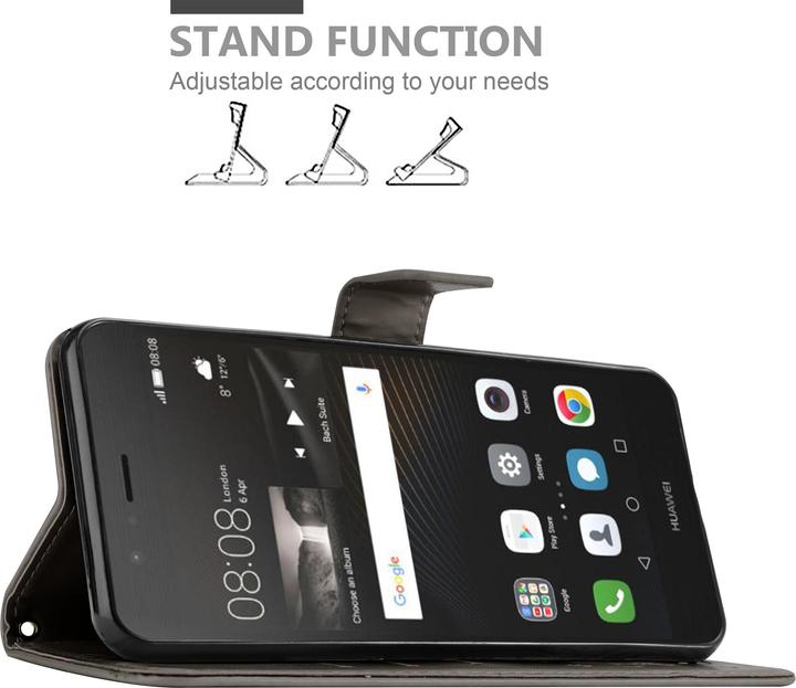 Actual product image Cadorabo Flower Book Cover (Huawei P9 Lite)