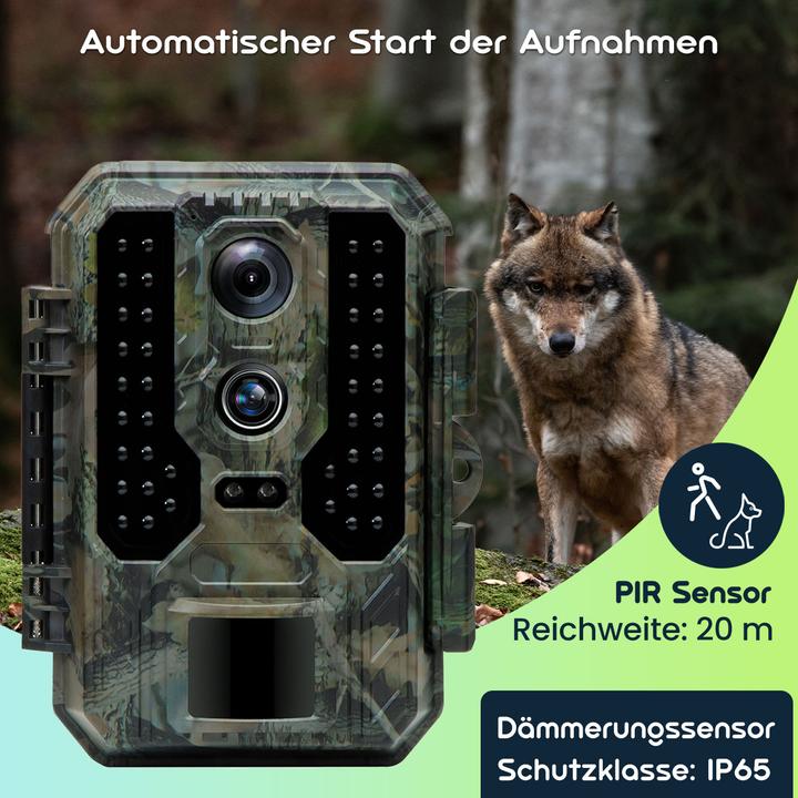 Actual product image Casativo Wildlife camera with motion sensor, rear view camera