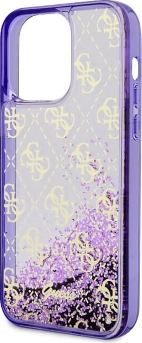 Image du produit Guess GUHCP14XLC4PSGU iPhone 14 Pro Max 6.7" violet/pourpre étui rigide paillettes liquides 4G Transculent (Apple iPhone 14 Pro Max)
