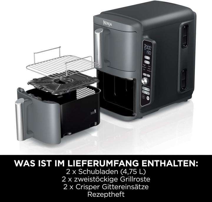 Productafbeelding Ninja SL400EU XL hetelucht friteuse met 2 verdiepingen (EU-stekker)
