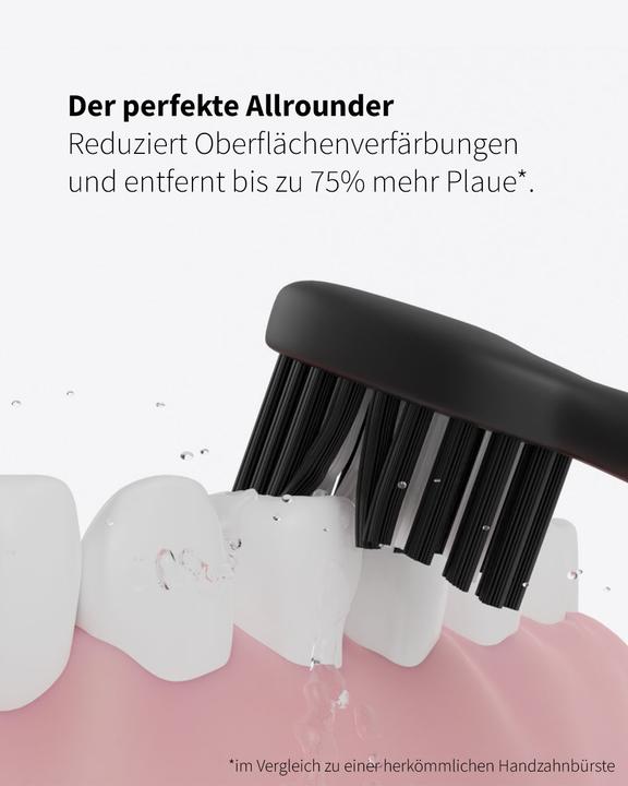 Image du produit Zahnheld Tête de brosse Basic Medium 6x Noir (6 x)