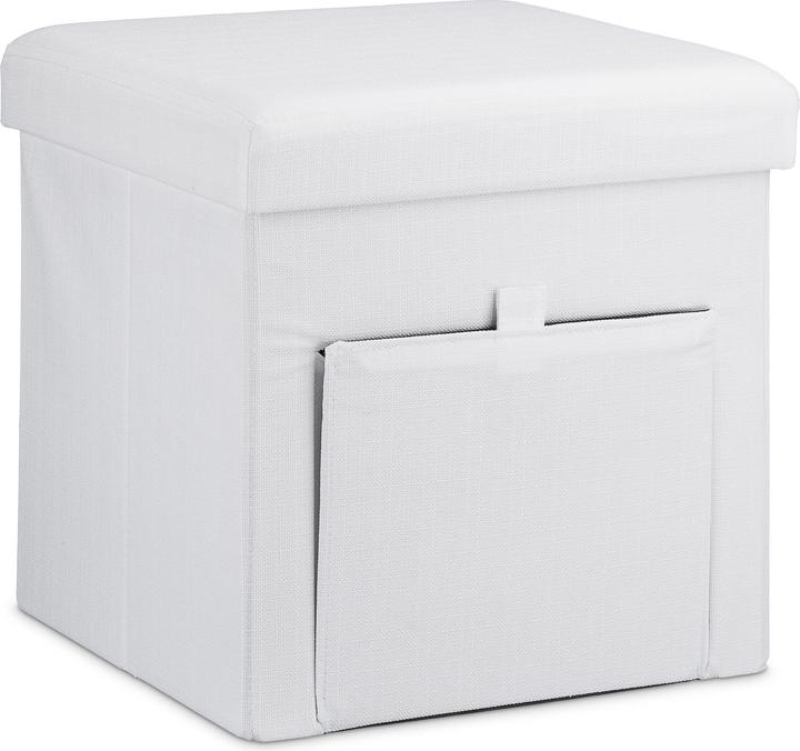 Actual product image Relaxdays Folding Storage Ottoman