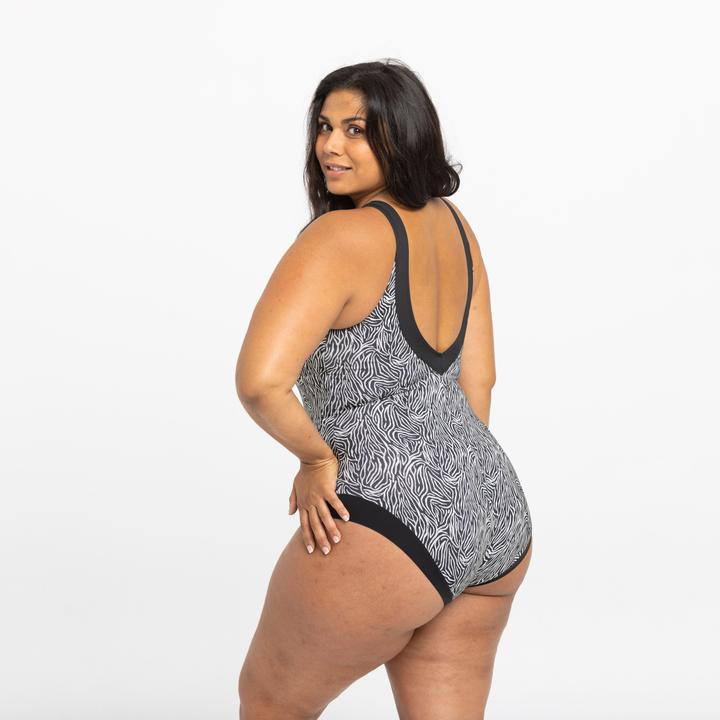 Produktbild Nabaiji Badeanzug Damen Clara Zeb schwarz (44)